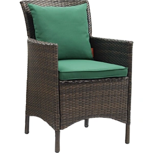 Modway Furniture Conduit Outdoor Patio Wicker Rattan Dining Armchair