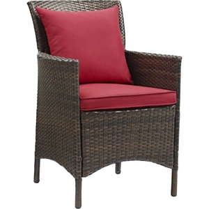 Modway Furniture Conduit Outdoor Patio Wicker Rattan Dining Armchair