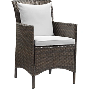 Modway Furniture Conduit Outdoor Patio Wicker Rattan Dining Armchair