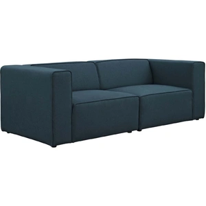 Modway Furniture Mingle 2-Pc Upholstered Fabric Sectional Sofa Set