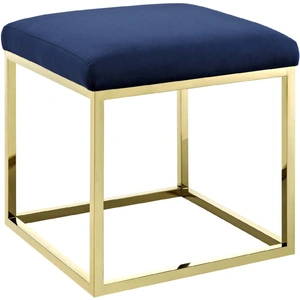 Modway Furniture Anticipate Velvet Ottoman, Gold
