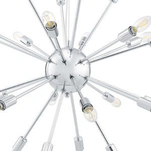 Modway Furniture Gamut Metal Chandelier, Chrome