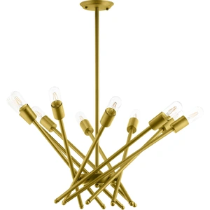 Modway Furniture Cherish Brass Metal Pendant Light, Brass