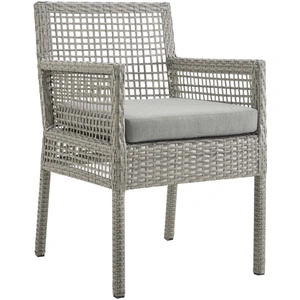 Modway Furniture Aura Outdoor Patio Synthetic Wicker Rattan/Fabric Armchair