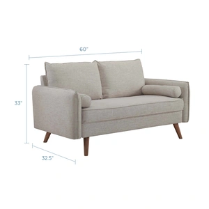 Modway Furniture Revive Upholstered Fabric Loveseat