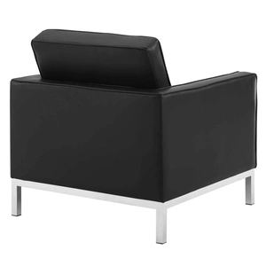 Modway Furniture Loft Tufted Faux Leather Armchair