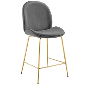 Modway Furniture Scoop Velvet Counter Stool