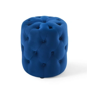 Modway Furniture Amour Tufted Button Round Performance Velvet Ottoman