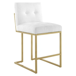Modway Furniture Privy Fabric Counter Stool, Gold Base