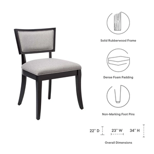 Modway Furniture Pristine Upholstered Fabric Dining Chairs (Set of 2)
