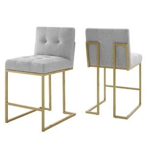 Modway Furniture Privy Upholstered Fabric Counter Stool (Set of 2)
