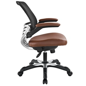 Modway Furniture Edge Vinyl Office Chair, Tan