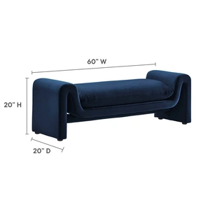 Modway Furniture Waverly Performance Velvet Bench