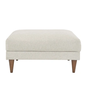 Modway Furniture Zoya Down Filled Overstuffed Ottoman, Ivory Fabric