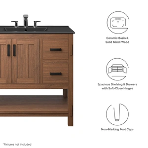 Modway Furniture Ashlyn 36-inch Wood Bathroom Vanity