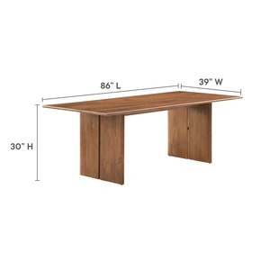 Modway Furniture Amistad 86-inch Wood Dining Table and Bench Set