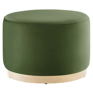 Modway Furniture Tilden Large 23-inch Round Performance Velvet Upholstered Ottoman