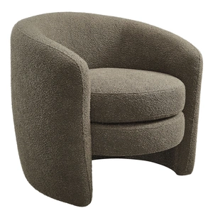 Modway Furniture Affinity Upholstered Boucle Fabric Curved Back Armchair