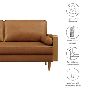 Modway Furniture Kellan Vegan Leather Sofa