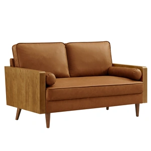Modway Furniture Kellan Vegan Leather Loveseat