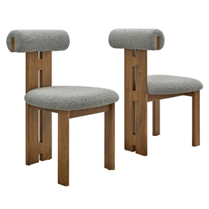 Modway Furniture Torian Boucle Fabric Dining Chair (Set of 2)