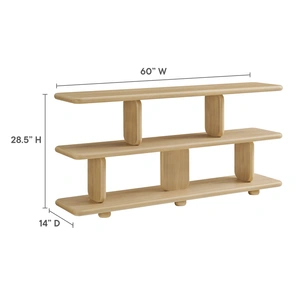 Modway Furniture Lyle Sculptural 2-Tier Bookshelf