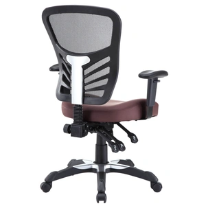 Modway Furniture Articulate Vinyl Office Chair, Black