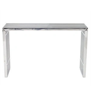 Modway Furniture Gridiron Stainless Steel Console Table, Silver