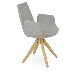 SohoConcept Furniture Eiffel Pyramid Swivel Dining Arm Chair