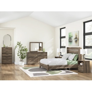 Ashley Furniture Elbrim MDF Panel Bedroom Set, Brown