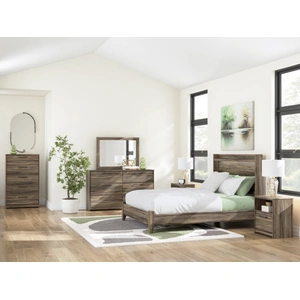 Ashley Furniture Elbrim MDF Panel Bedroom Set, Brown