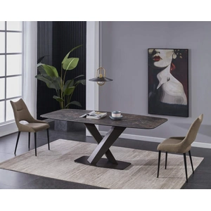 J&M Furniture Elegance Ceramic Fixed Table