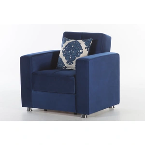 Bellona USA Elegant Sleeper Microfiber/PU Storage Armchair
