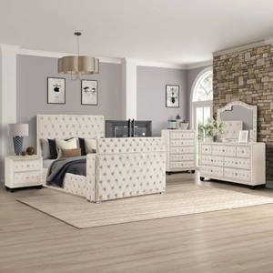 Galaxy Home Furnishings Encore Upholstered Sleigh Storage Bedroom Set