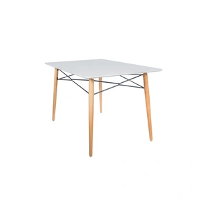 LeisureMod Dover Rectangle Wood Dining Table