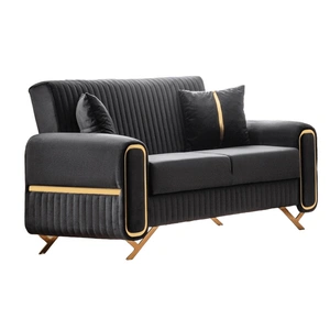 Casamode Escalade Microfiber Convertible Storage Loveseat