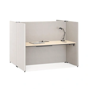 NARBUTAS My Space Desk w/Acoustic Screens for 2 Persons, Composition 1