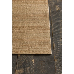 Chandra Evie Jute/Polyester Rectangular Hand-woven Rug, 5' x 7'6-inch, Tan/Natural