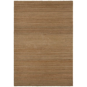 Chandra Evie Jute/Polyester Rectangular Hand-woven Rug, 5' x 7'6-inch, Tan/Natural
