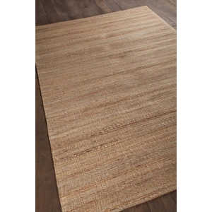 Chandra Evie Jute/Polyester Rectangular Hand-woven Rug, 5' x 7'6-inch, Tan/Natural
