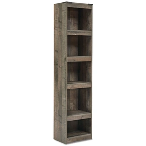 Ashley Furniture Trinell 4-Piece Rustic Fireplace Entertainment Wall - Brown, Brown
