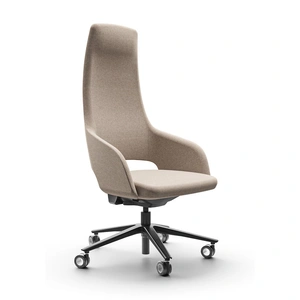 NARBUTAS Sandie Swivel Adjustable Executive Chair w/Weight Sensitive Synchro Mechanism w/3 Locking Positions & 5-Star Base w/Castors