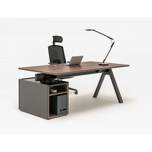 MDD Office Furniture Viga Office Melamine Executive Desk w/Pedestal