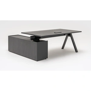 MDD Office Furniture Viga Office Melamine Executive Desk w/Sliding Door Storage