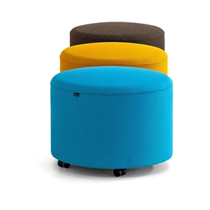 Actiu Bend Fabric Round Pouf