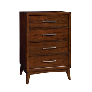 Furniture of America Snyder Wood Chest w/4 Drawers, Dark Cherry