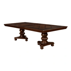 Furniture of America Alpena Wood Rectangular Extendable Dining Table