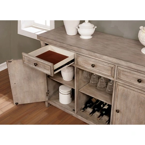 Furniture of America Patience Wood Server w/2 Doors & 3 Drawers, Rustic Natural Tone