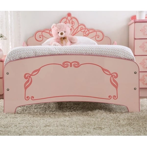 Furniture of America Julianna MDF, Particle Board Youth Panel Bed, Twin Size, Pink