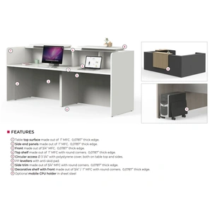 Actiu Ofimat Plus Customizable Reception Desk